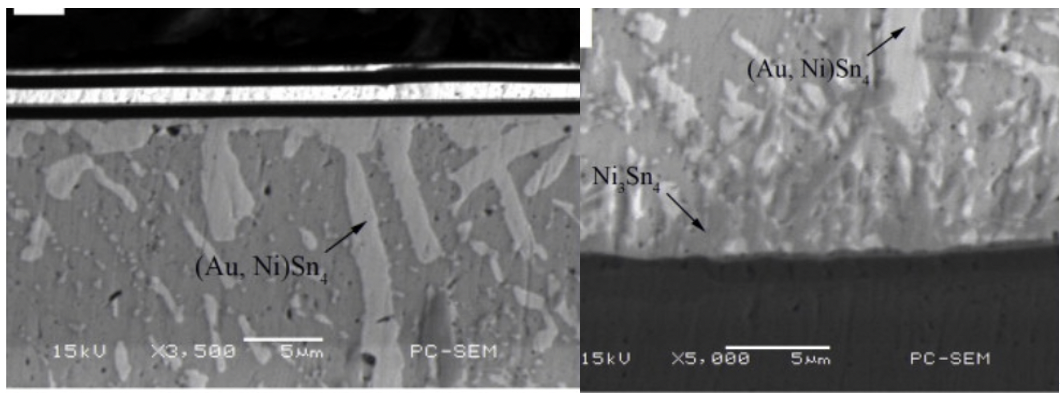 Microstructure of solder joint on ENIG surface finish