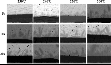 Effects of peak reflow temperatures and time on solder joint microstructure